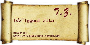 Tölgyesi Zita névjegykártya